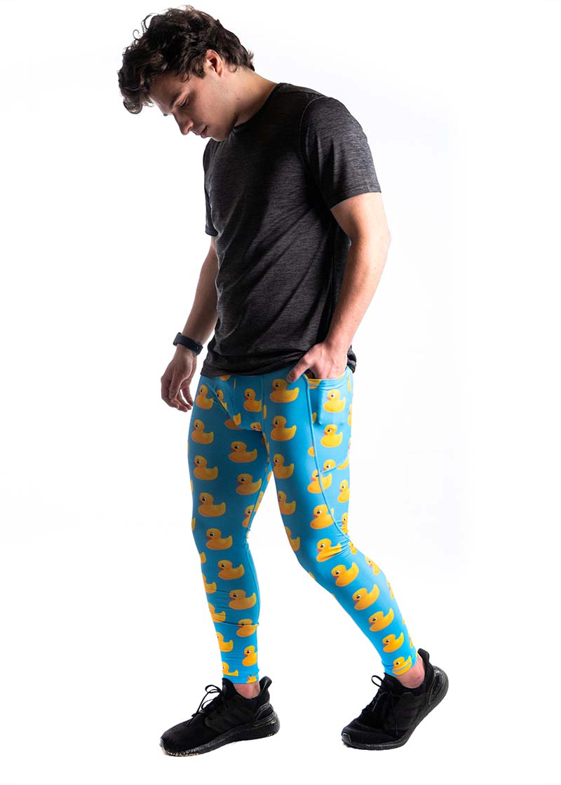 Mens rubber leggings sales