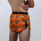 ChicknLegs men's snail's pace 2" split running shorts side view featuring our mesh paneling.