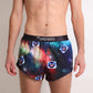 ChicknLegs men's SpaceCats 2" split running shorts front view.