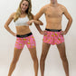 Men's Pink Bananas 2" Split Shorts
