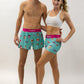 Group photo of the men's and women's PB&J running shorts from ChicknLegs.