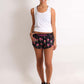 ChicknLegs women's flamingo 1.5" split running shorts.