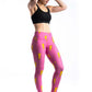 Women's Hot Pink Bolts Leggings