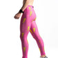 Women's Hot Pink Bolts Leggings