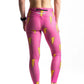 Women's Hot Pink Bolts Leggings