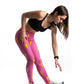 Women's Hot Pink Bolts Leggings