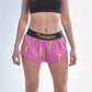 Women's Hot Pink Bolts 1.5" Split Shorts
