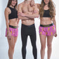 Women's Hot Pink Bolts 1.5" Split Shorts