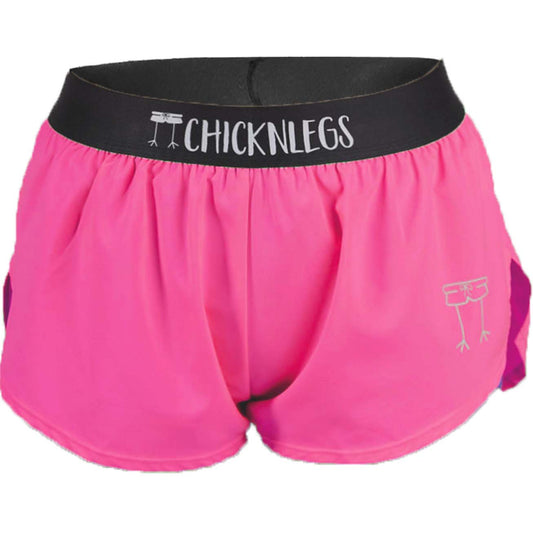 Women's Neon Pink 1.5" Split Shorts