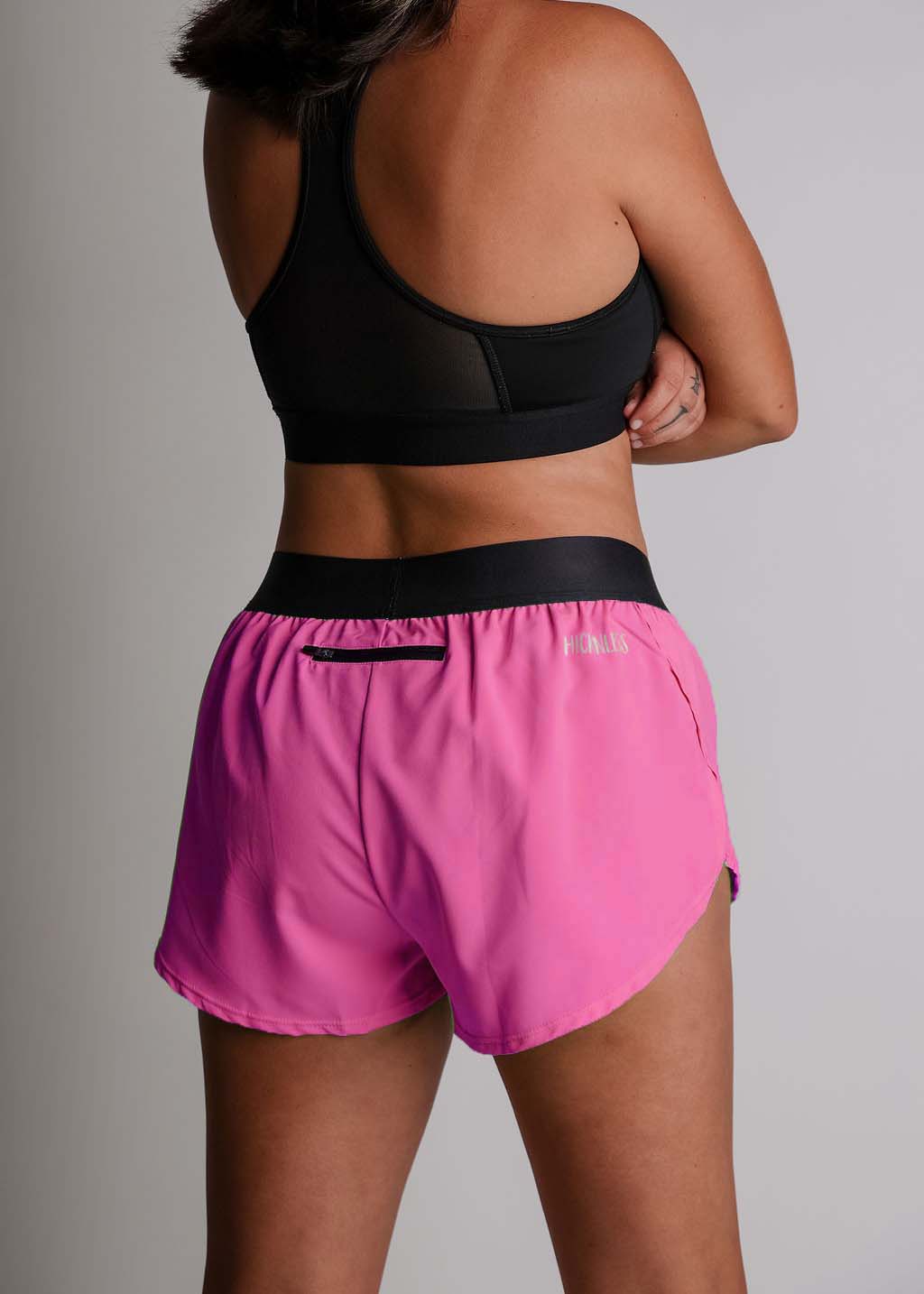 Women's Neon Pink 1.5" Split Shorts