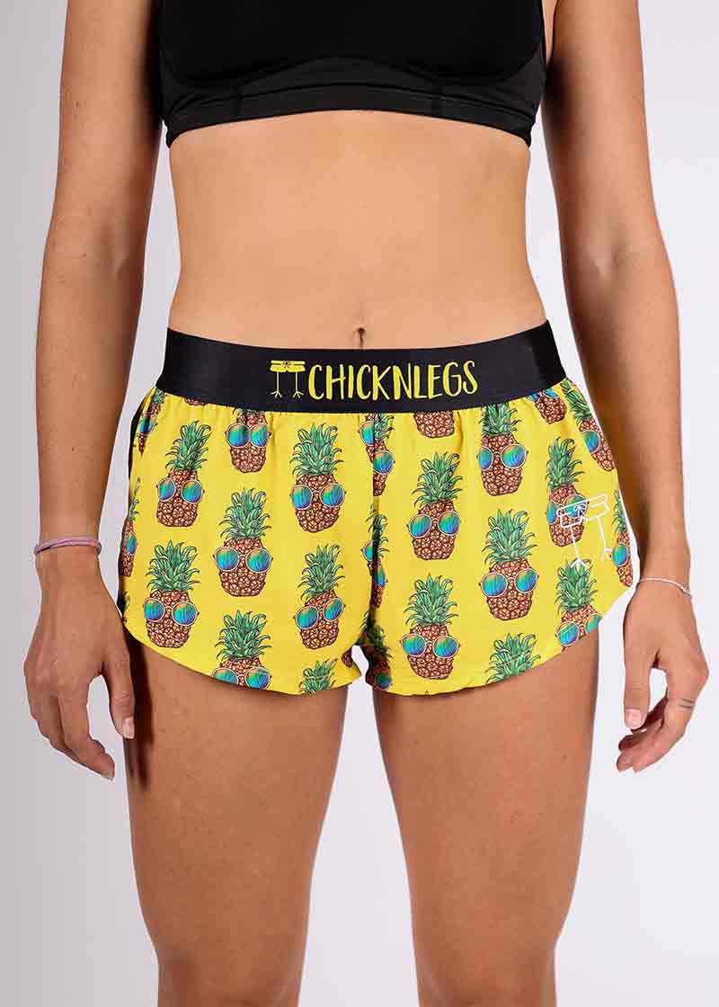 5.5 inch Inseam Pineapple Throwback Basketball Shorts
