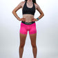 Women's Neon Pink 3" Compression Shorts