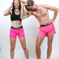 Women's Neon Pink 3" Compression Shorts