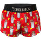 Closeup product ghost image of the women's 1.5 inch burritos split running shorts from ChicknLegs.